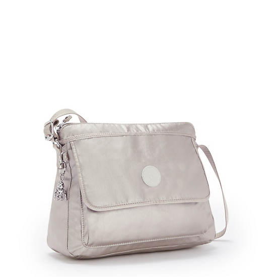 Kipling Aisling Metallic Crossbody Táska Titán | HU 1047JP